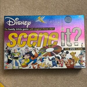 VINTAGE Disney SCENE IT? DVD board game Mattel games 2007, Y2K nostalgia GUC
